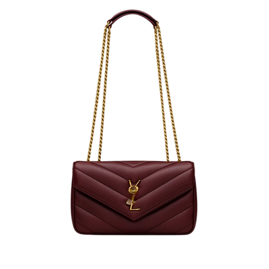 Bag  Small Matelassé Lambskin Bordeaux – SL