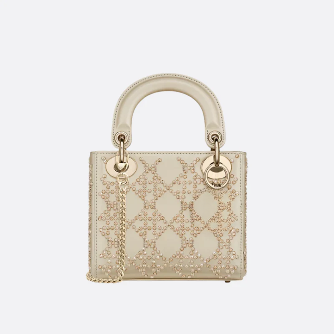 Mini Lady Bag with Pearl Embroidery