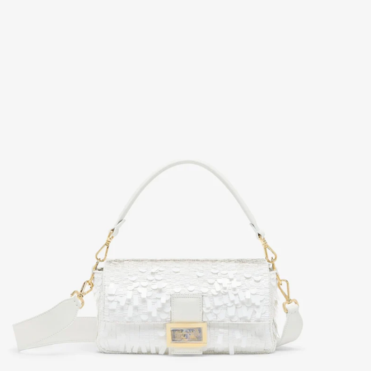 Bag White Sequin Leather – Fnd Btgt