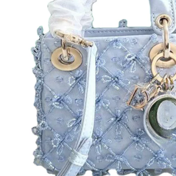 Bag  Micro Embroidered Blue – LD