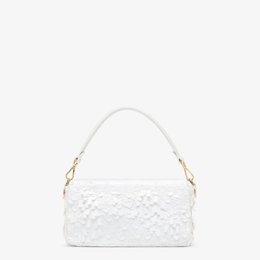 Bag White Sequin & Leather – Fnd Bgtt