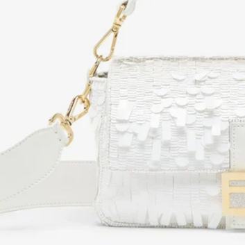 Bag White Sequin Leather – Fnd Btgt