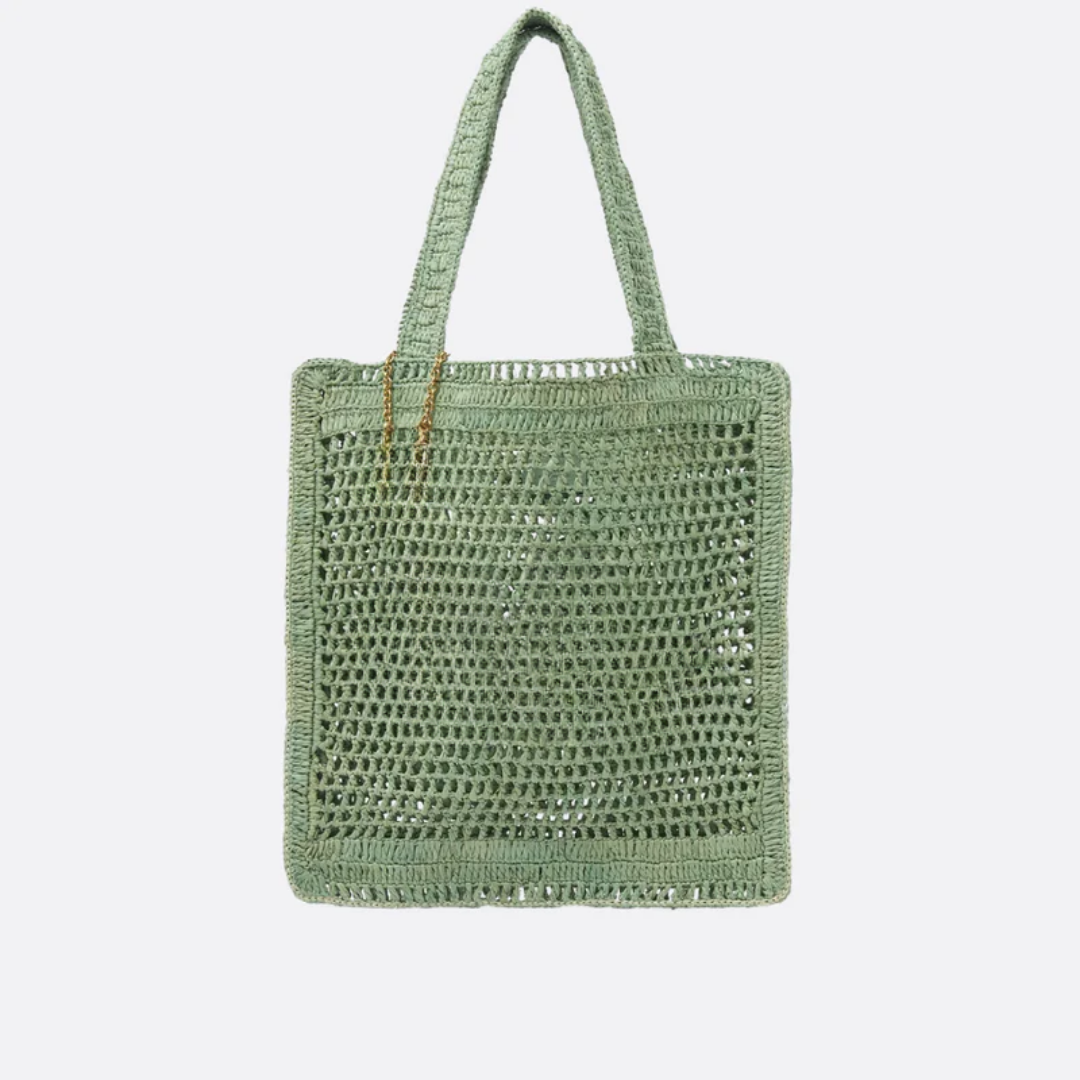Bag Summer Banana in Raffia